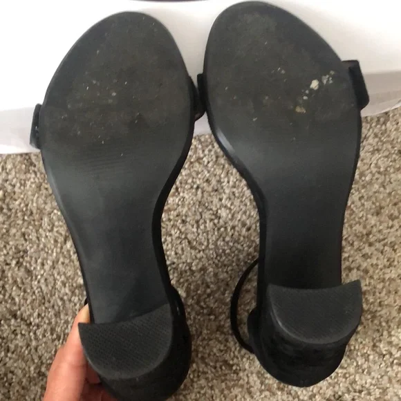 Suede Block Heels - Picture 3 of 4